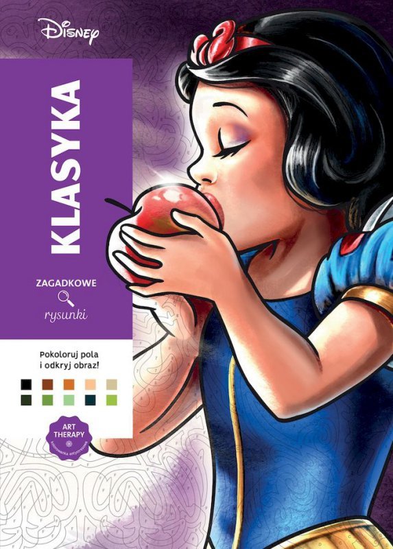 Klasyka. Art therapy. Kolorowanka antystresowa. Disney. Zagadkowe rysunki