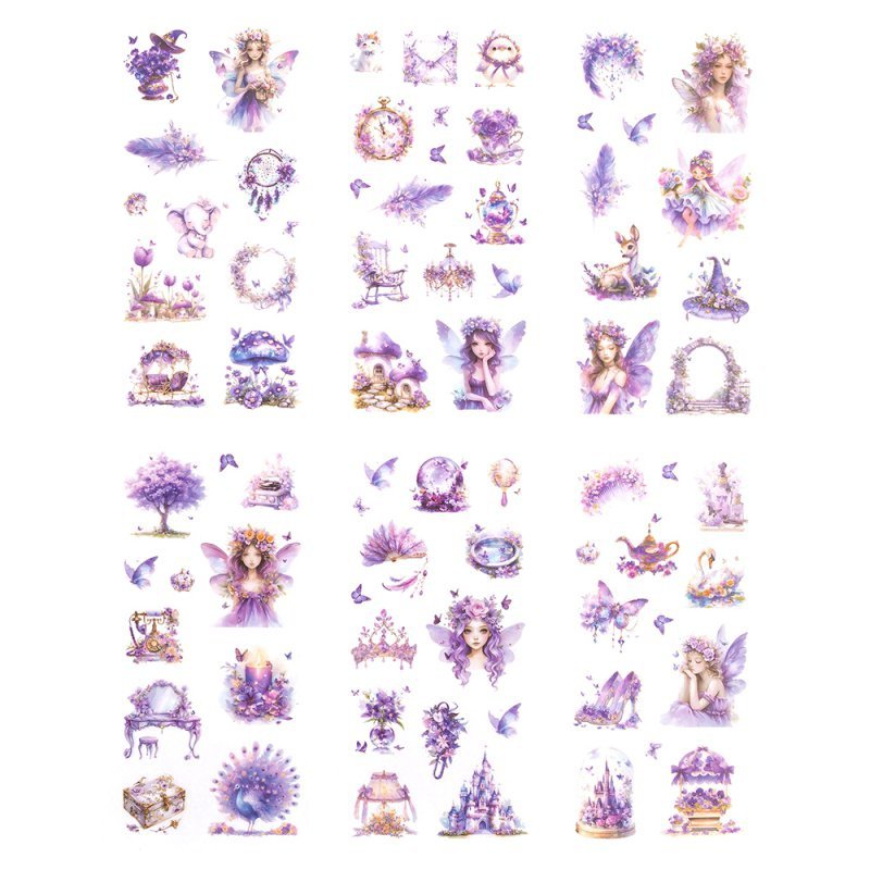 Naklejki pet wróżki amethyst  6 arkuszy