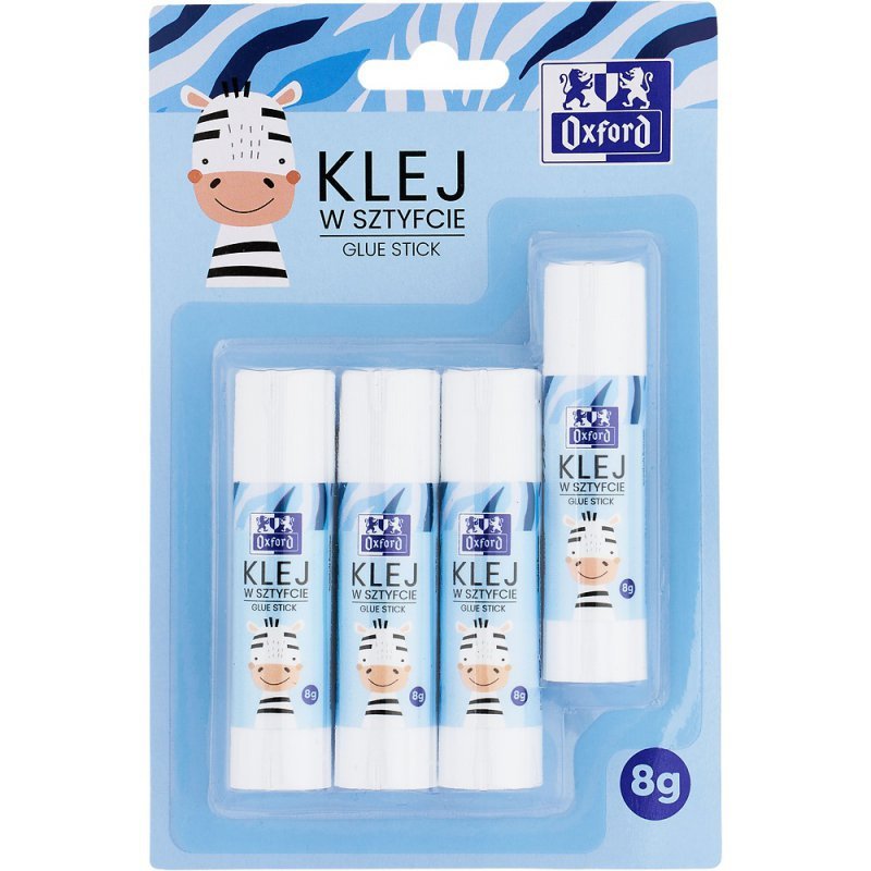 Klej w sztyfcie Oxford Kids 8g 4 sztuki blister