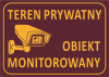 Tablica teren prywatny 29,7/21cm