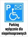 Parking tylko dla osób niepełnosprawnych