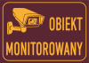 Tablica  informacyjna obiekt monitorowany 29,7/21cm