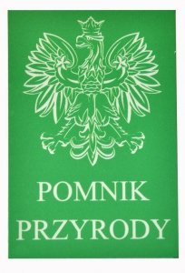 Tablica Pomnik przyrody 9/13,5cm 