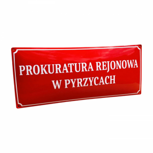 Tablica urzędowa emaliowana 70/30cm