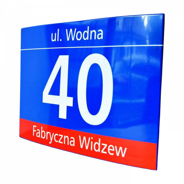 Tabliczka adresowa Warszawa MSI