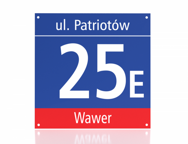 Tabliczka adresowa warszawa