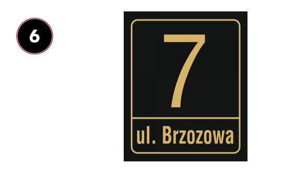 Tablica adresowa na dom 30,5/37cm
