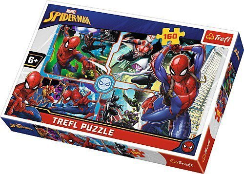 Puzzle 160 elementów Spider-Man na ratunek