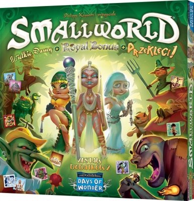 Gra Small World: Zestaw dodatków 2 - Wielkie damy + Royal Bonus + Przeklęci!