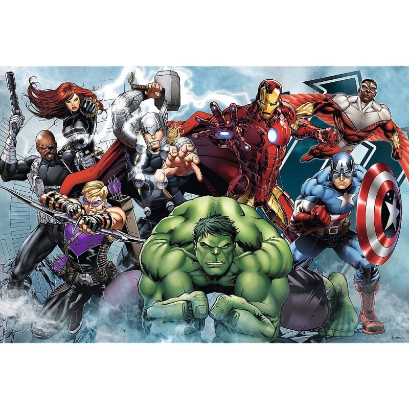 Puzzle 100 elementów Do ataku Avengers