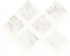 Opoczno Glazura Silver Wish White Mosaic Satin 29,7x37,2