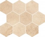 Opoczno Sahara Desert Mosaic Hexagon 28x33,7