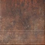 Paradyż Arteon Rosso Stopnica prosta 30x30