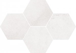 Stargres Durban White Heksagon Mozaika 28,3x40,8