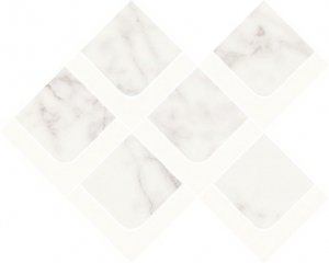 Opoczno Glazura Silver Wish White Mosaic Satin 29,7x37,2