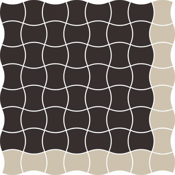 Paradyż Modernizm Nero mozaika Mix A 30,86x30,86