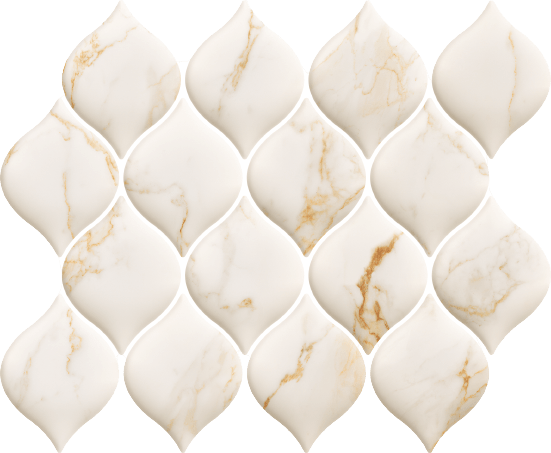 Paradyż Bliss Gold Mozaika 26,5x20,2