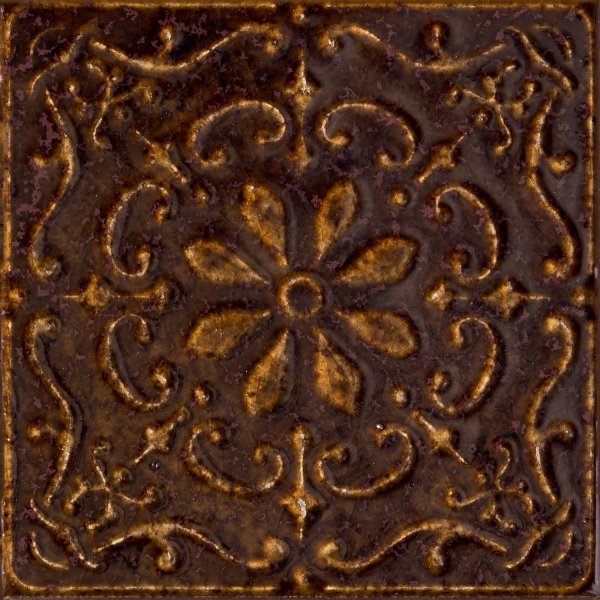 Tubądzin Tinta brown dekor 14,8x14,8