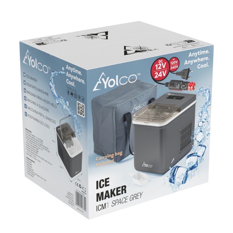 Kostkarka do lodu Yolco Space Grey