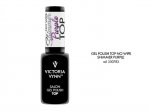 GEL POLISH TOP NO WIPE Shimmer Purple  (bez przemywania)