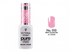 Kremowy Lakier Hybrydowy PURE kolor:  No 010 Pink Glamour