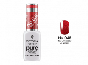 Kremowy Lakier Hybrydowy PURE kolor:  No 048 Red Obsessed