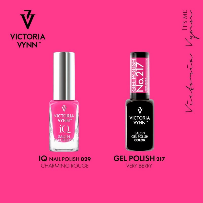  iQ SALON NAIL POLISH 029 Charming Rouge