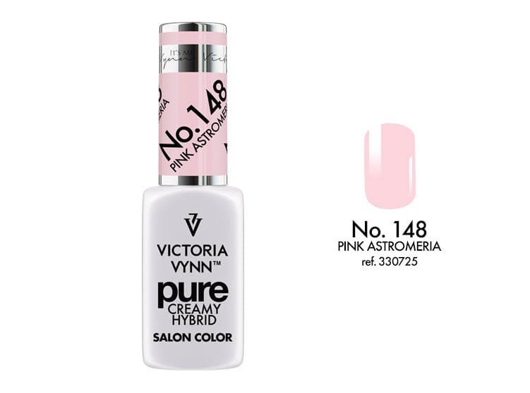  Kremowy Lakier Hybrydowy PURE kolor:  No 148 Pink Astromeria
