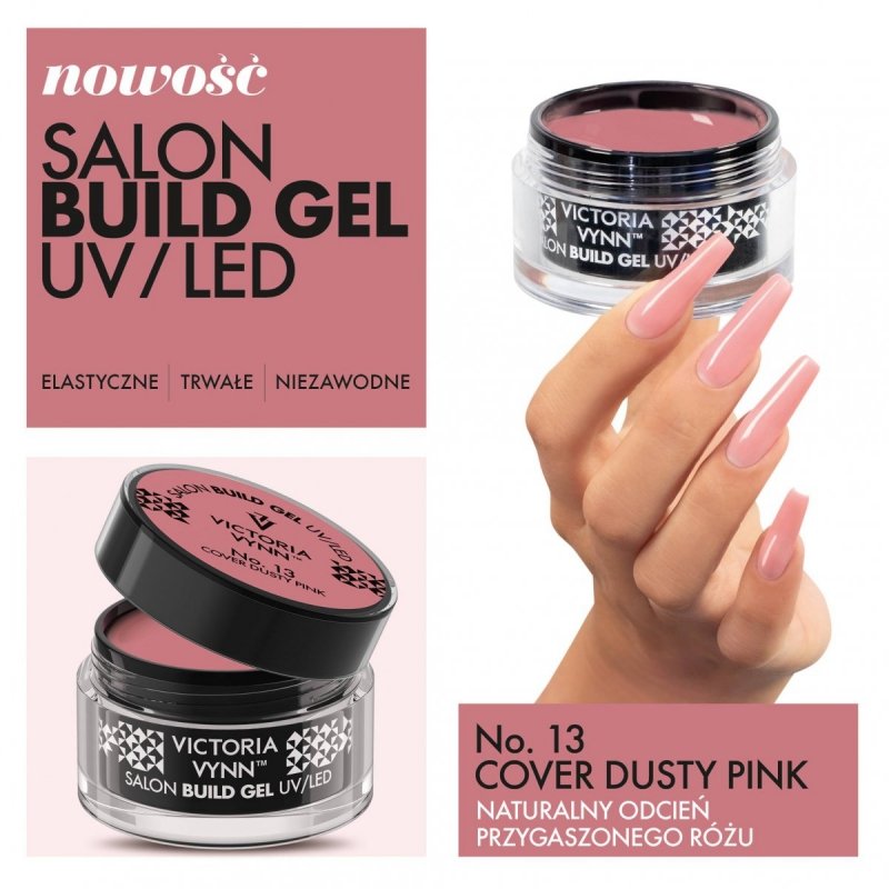  BUILD GEL -   Żel budujący 50ml No.013 Cover Dusty Pink