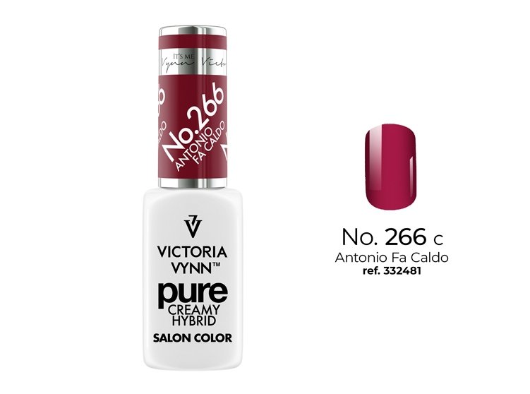         Kremowy Lakier Hybrydowy PURE kolor:  No  266 Antonio Fa Caldo