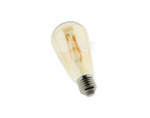 Blaupunkt Żarówka LED Filament E27 ST64 8W Amber Glass Ściemnialna, BLAUPUNKT-FA-E27-8-WW