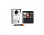 Zestaw wideodomofonowy 2-żyłowy bezsłuchawk, kolor, 4,3 LCD, z czytnik breloków zbliżeniow, czarny, NAOS RFID,OR-VID-SH-1074