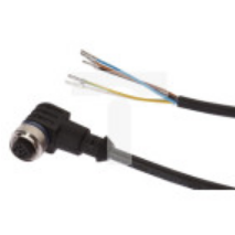 Kabel konfekcjonowany jednostrony złącze M12 żeńskie 5-pinowe kątowe wolny koniec przewodu x0,34mm² 10m PUR IP67 60V 90 stC VKA0