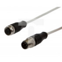 Złącze kablowe M12 żeńskie 4-pinowe proste M12 męskie 4-pinowe proste 4x0,34mm R3,8mm 250V 150stC 2m IP65 VK20HF25