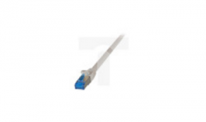 Kabel krosowy / Patchcord SFTP 0,15m Cat6a Superflex szary na kablu Cat7 / EFB