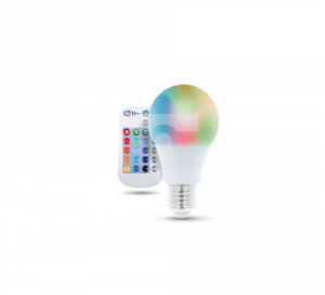 Żarówka LED E27 A60 RGB + White 9W + RC 720lm Forever Light