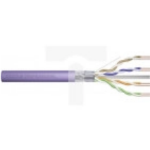 Kabel teleinformatyczny F/UTP kat.6 4x2xAWG23 LSOH drut fioletowy Dca DK-1624-VH-05 /50m/