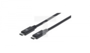 Kabel USB C-C M/M 1,0m USB3.1 SuperSpeed+ 5A czarny, MHT 355223