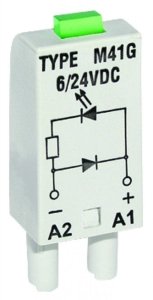 Moduł LD dioda LED zielona + D 6-24V DC M31G szary 854835