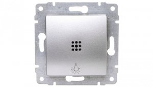 VENA Przycisk /światło/ z podświetleniem aluminium 524013