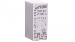 Przekaźnik miniaturowy 2P 24V DC PCB w obudowie RM84-2012-25-1024 600344