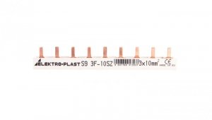 Szyna prądowa typu PIN 3P 10mm2 63A 9 pinów IZS10/3F/9 45.219