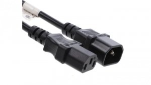 Przedłużacz kabla zasilającego IEC 320 C13 - C14 3m VDE czarny CA-C13E-11CC-0030-BK