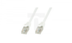 Kabel krosowy PATCHCORD U/UTP/ CAT6 1M biały 100 miedź TLY 029457