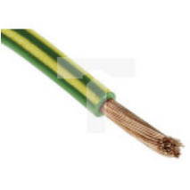 Kabel trzynormowy PCW, dł. 100m 10 mm², 75 A, 600 V, Maks. +105C Zielony/Żółty Zgodność z trzema normami, RS PRO