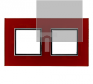 DANTE Ramka podwójna szkło RED GLASS 4510182