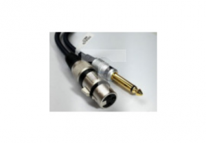 Kabel przyłącze mikrofonowe gn.XLR 3p/wt.Jack 6,3 mono MK17 /1,0m /