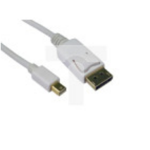 Kabel DisplayPort 2m Męskie Mini DisplayPort to Męski kabel DisplayPort Biały