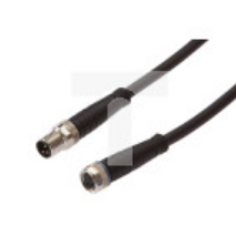 Kabel konfekcjonowany obustronny złącze M8 żeńskie 3-pinowe proste M8 męskie 3-pinowe proste 3x0,34mm² 1,5m PUR IP67 VK150F74