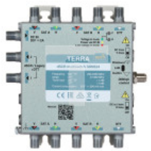 Multiswitch przelotowy SRM-524 Terra z aktywnym torem FM/DAB/DVB-T i wbudowanym AGC - klasa A system Digital SCR/Unicable